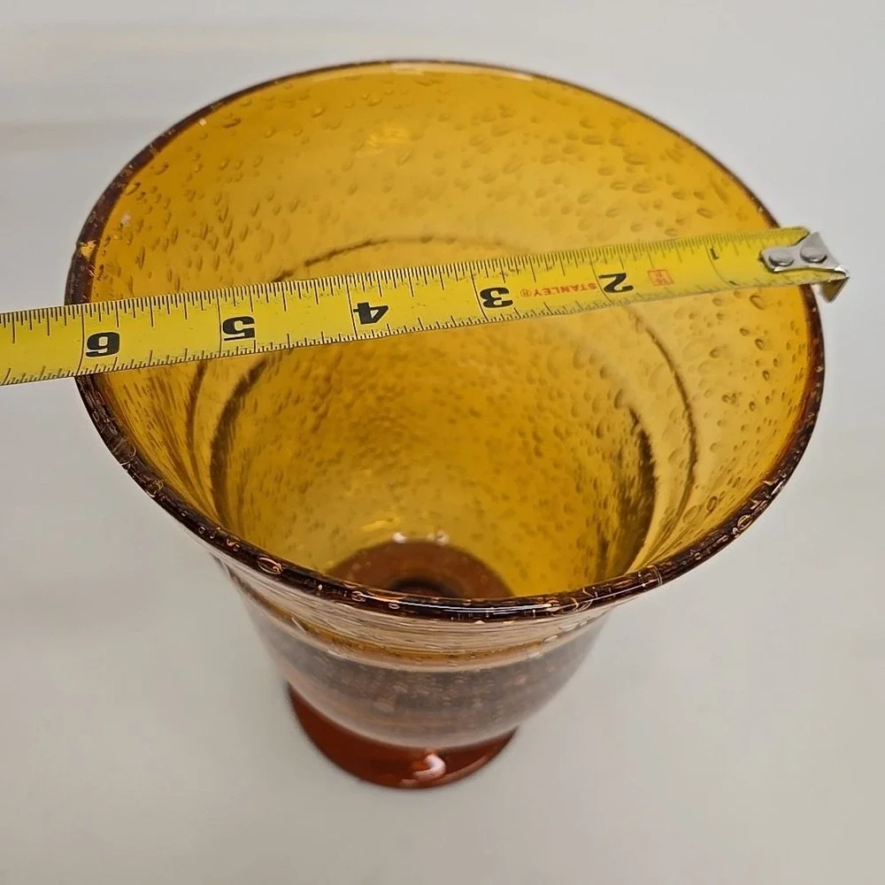 Honey Brown Blown‎ Glass Vase – 9.5